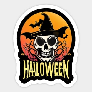 Halloween skull Sticker